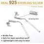 ChicSilver 925 Sterling Silver Minimalist Vertical Bar Geometric Dangle Drop Earrings for Women, Silver/Gold/Rose Gold(with Gift Box) ChicSilver 925 Sterling Silver Minimalist Vertical Bar Geometric Dangle Drop Earrings for Women, Silver/Gold/Rose Gold(with Gift Box)