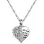 LuxglitterLin Guardian Angel Wings Cremation Jewelry for Ashes Heart Crystal Urn Necklaces for Ashes Memorial Keepsake Necklace Always on Mind Forever in My Heart