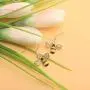Gzrlyf Bumble Bee Dangle Earrings Crystal Bee Pendant Animal Earrings Hummingbirds Butterfly Gifts