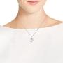AeraVida Sacred Prayer Sign Mystic Om or Aum .925 Sterling Silver Pendant Necklace