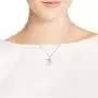 AeraVida Sacred Prayer Sign Mystic Om or Aum .925 Sterling Silver Pendant Necklace