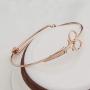 Minimalist Shears Scissor Bangle Stacking Adjustable Wire Bracelet for Hairdresser