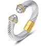 UNY Cuff Antique Wire Charms Women Vintage Trendy Fashion Designer Inspired Unique Bracelets Bangles