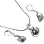 Yoursfs 18KGP Necklace Clip on Silver Earrings Vintage Knot Jewelry Set
