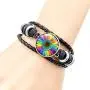 Shuning Gay Pride Bracelet Lesbian Couple Gifts, LGBT Handmade Braided Rainbow Sunflower Bracelet for Unisex Shuning Gay Pride Bracelet Lesbian Couple Gifts, LGBT Handmade Braided Rainbow Sunflower Bracelet for Unisex
