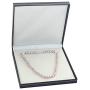 THE PEARL SOURCE 7-8mm AAA Quality Pink Freshwater Cultured Pearl Necklace for Women with Magnetic Clasp in 16'' Choker Length