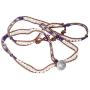 Mandala Crafts Boho Freshwater Cultured Pearl Bead Stackable Leather Wrap Bracelet Jewelry for Women