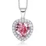 CDE S925 Sterling Silver Birthstone Necklace for Women Embellished with Crystals from Swarovski Jewelry for Women (12 Color)