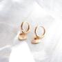 VACRONA Evil Eye Huggie Hoop Earrings for Women 18k Gold Plated Heart Pendant Huggie Earrings Tiny Huggy Hoop Earrings Cute Hoop Sleeper Earrings Gifts for Her