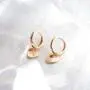 VACRONA Evil Eye Huggie Hoop Earrings for Women 18k Gold Plated Heart Pendant Huggie Earrings Tiny Huggy Hoop Earrings Cute Hoop Sleeper Earrings Gifts for Her