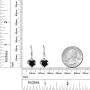 Orchid Jewelry 925 Sterling Silver Dangly Nickel Free Earrings Set For Women Heart Shape 1.90 Ct Natural Black Onyx Fashion Jewellery Anniversary Engagement Christmas Gifts For Girls