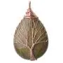 ZHEPIN Vintage Tree of Life Wire Wrapped Copper Teardrop Natural Gemstones Pendant Necklace,with Gift Box ZHEPIN Vintage Tree of Life Wire Wrapped Copper Teardrop Natural Gemstones Pendant Necklace,with Gift Box
