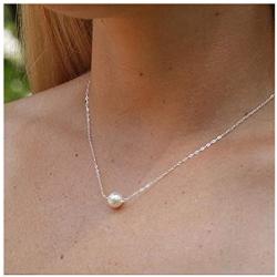 Yalice Tiny Pearl Choker Necklace Chain Short Pendant Necklaces Jewelry for Women and Girls