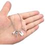 PPX BTS Members Name Pendant Army Necklace and Bracelet and 2 pcs Earrings for Fans,with Transparent Box