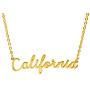 HUTINICE 18k Gold Plated California Necklace, Florida Necklace, New York Necklace, Texas Necklace, Georgia State Necklace Dainty Jewelry