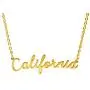 HUTINICE 18k Gold Plated California Necklace, Florida Necklace, New York Necklace, Texas Necklace, Georgia State Necklace Dainty Jewelry