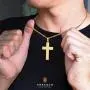 KRKC&CO Cross Pendant, Mens Necklace, Hip Hop Pendant with 3mm 24'' Cuban Chain, Hip Hop Jewelry Street-wear Urban Style for Men KRKC&CO Cross Pendant, Mens Necklace, Hip Hop Pendant with 3mm 24'' Cuban Chain, Hip Hop Jewelry Street-wear Urban Style for Men