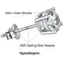 Cubic Zirconia Stud Earrings for Women, CZ Studs Earrings Sterling Silver Hypoallergenic White Gold Round Tiny Small Stud Earrings Jewelry Gifts for Women Girls Men ARSRKO 4mm 5mm 6mm 7mm 8mm