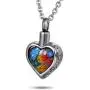 FCZDQ Cremation Jewelry Miss You Forever Birthstone Ashes Necklace Urn Pendant Memorial Keepsake FCZDQ Cremation Jewelry Miss You Forever Birthstone Ashes Necklace Urn Pendant Memorial Keepsake