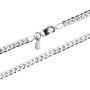 LeCalla Links Sterling Silver Italian Jewelry 1.45 MM, 3.5 MM, 6.5 MM Curb Chain Necklace for Teen Women and Men (16, 18, 20, 22, 24, 26 Inches)