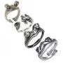 1-3Pcs Vintage Animal Shaped Open Ring Statement Custom Frog Dog Finger Ring Y Style Necklace Cute Personalized Fashion Jewelry Gifts for Women Men Girl Friends 1-3Pcs Vintage Animal Shaped Open Ring Statement Custom Frog Dog Finger Ring Y Style Necklace Cute Personalized Fashion Jewelry Gifts for Women Men Girl Friends
