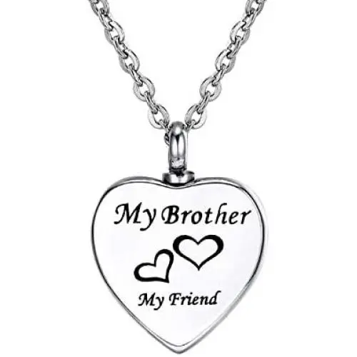 HooAMI Cremation Jewelry for Ashes My Family My Friend Heart Urn Necklace Memorial Pendant HooAMI Cremation Jewelry for Ashes My Family My Friend Heart Urn Necklace Memorial Pendant