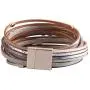 TASBERN Womens Leather Bracelet Crystal Metal Tube Wrap Bracelets Cuff Bangle with Magnetic Clasp for Girls TASBERN Womens Leather Bracelet Crystal Metal Tube Wrap Bracelets Cuff Bangle with Magnetic Clasp for Girls