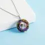 JUSTKIDSTOY Nightmare Before Christmas Necklace Jewelry 925 Sterling Silver Jack Skellington and Sally Pendant Necklace Gifts for Women Girlfriend JUSTKIDSTOY Nightmare Before Christmas Necklace Jewelry 925 Sterling Silver Jack Skellington and Sally Pendant Necklace Gifts for Women Girlfriend