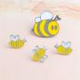 Ailiessy Cute Honey Bee Enamel Lapel Pins Funny Cartoon Insect Bee Wasp Brooches Pins for Women Girls Jacket Sweater Hat Cotated Pins Jewelry 4Pcs Set