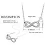 Sterling Silver I Love You to The Moon and Back Infinity Necklaces for Women Teen Girls ,Birthday Mothers Day Jewelry Gifts for Her