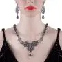 Crownguide Delicate Pearl Bridal Jewelry Set for Women Wedding Pearls Crystal Bridal Necklace and Earring Set Crownguide Delicate Pearl Bridal Jewelry Set for Women Wedding Pearls Crystal Bridal Necklace and Earring Set