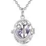 Harmony Ball Pregnancy Bola Necklace, AEONSLOVE Cat Stars Harmony Ball Locket Music Angel Chime Caller Bell 18mm Mexican Bola Wishing Balls Pendant Necklaces Best Jewellery Gift for Pregnancy Mom Baby