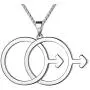 Beautlace LGBT Necklaces/Earrings Silver/18K Gold/Black Gun Plated Gay Pendant/Stud Earrings Male Symbol Necklace/Studs Jewelry Gifts for Men Beautlace LGBT Necklaces/Earrings Silver/18K Gold/Black Gun Plated Gay Pendant/Stud Earrings Male Symbol Necklace/Studs Jewelry Gifts for Men