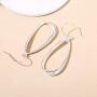 SA SILVERAGE 925 Sterling Silver Twisted Hoop Earrings Oval Round Dangle Teardrop Earrings For Women