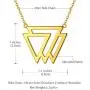 Beautlace Geometric Necklace Silver/18K Gold/Black Gun Plated Triangle Rectangle Choker Jewelry Gifts for Men and Women Beautlace Geometric Necklace Silver/18K Gold/Black Gun Plated Triangle Rectangle Choker Jewelry Gifts for Men and Women