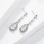 SWEETV Cubic Zirconia Teardrop Wedding Earrings for Brides Bridesmaid,Crystal Bridal Drop Dangle Earrings for Women, Wedding Bridal Jewelry SWEETV Cubic Zirconia Teardrop Wedding Earrings for Brides Bridesmaid,Crystal Bridal Drop Dangle Earrings for Women, Wedding Bridal Jewelry