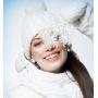 RUIZHEN Stainless Steel Snowflake Winter Flower Necklace Stud Earrings Jewelry Set Xmas Jewelry