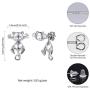 925 Silver Cute Pig/Panda Bear/Dog/Cat Earrings Stud Solid Sterling Jewelry'' Kiss me Hug Me'' 3D Kitten Earring