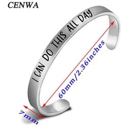 CENWA I Can Do This All Day Cuff Bracelet Comic American Hero Jewelry Comic Movie Inspired Gift