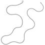 Wellme Sterling Silver 1mm/1.5mm Solid 925 Twister Rope Vintage Chain - Thailand Crafted Necklace - Thin and Strong 18 20 22 24