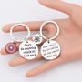 AKTAP Funny Captain America Bucky Friendship Keychain Don‘t do Anything Stupid til I get Back Comic Inspire Gift for BFF