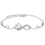 S925 Sterling Silver Bracelets for Women and Teen Girls Infinity Heart Jewelry Gift for Lovers S925 Sterling Silver Bracelets for Women and Teen Girls Infinity Heart Jewelry Gift for Lovers