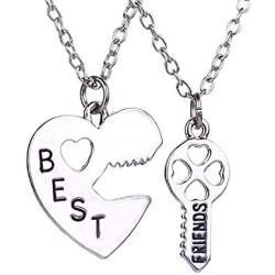 Luvalti Best Friends Necklace Set - Personalized Friendship Jewelry Gift - Family and Friends Jewelry