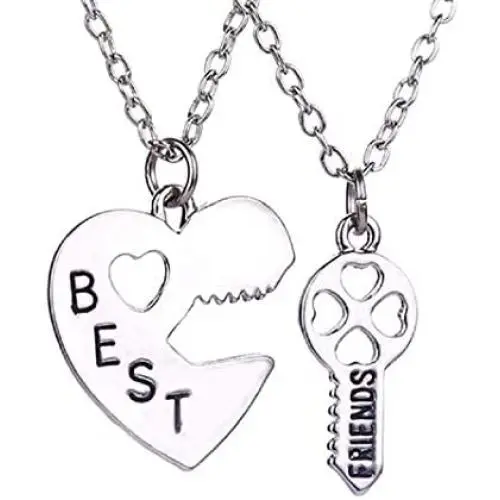 Luvalti Best Friends Necklace Set - Personalized Friendship Jewelry Gift - Family and Friends Jewelry Luvalti Best Friends Necklace Set - Personalized Friendship Jewelry Gift - Family and Friends Jewelry