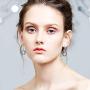 SNOWH Earrings for Women - Dangle Earrings Sterling Silver Hoop Earring with Swarovski Crystals