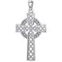 US Jewels Mens 925 Sterling Silver Irish Celtic Knotwork Cross Pendant, 34.5mm US Jewels Mens 925 Sterling Silver Irish Celtic Knotwork Cross Pendant, 34.5mm