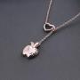 Teacher Necklace Teachers Gift Apple Pendant Lariat Necklace Thank You Gift For Teacher