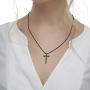 IEFSHINY Cross Necklace for Men, Stainless Steel Cross Pendant Necklaces for Men Pendant Chain 16-30 Inches Chain Gold Silver Black Cross Necklace