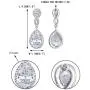 EVER FAITH Zircon Austrian Crystal Wedding 8-Shape Dangle Earrings Clear Silver-Tone EVER FAITH Zircon Austrian Crystal Wedding 8-Shape Dangle Earrings Clear Silver-Tone