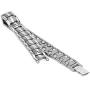 Titanium Magnetic Bracelet,Magnetic Therapy Titanium Magnetic Bracelet for Pain Relief Magnetic Bracelet Men (Silver)